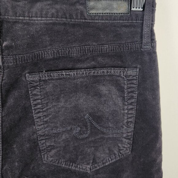 AG Adriano Goldschmied The Farrah High Rise Skinny Velvet Velour Pants sz 27 - Picture 4 of 7